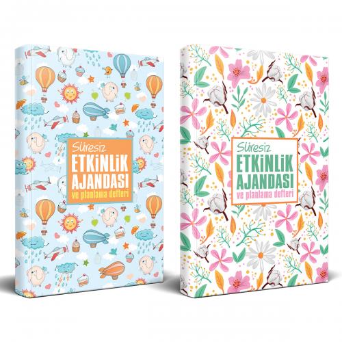 Süresiz Etkinlik Planlama Defteri Gökyüzü ve Yaz Bahçesi