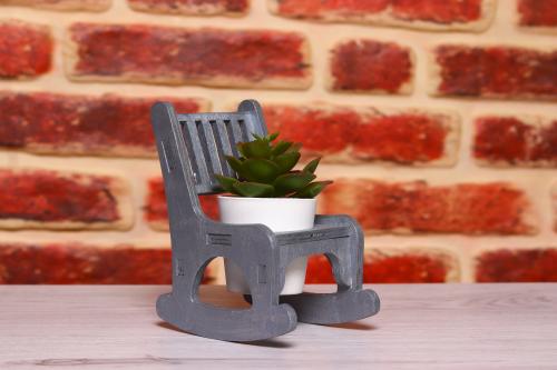 Lora Sallanan Sandalyeli Çiçeklik, Gümüş - Halkkitabevi