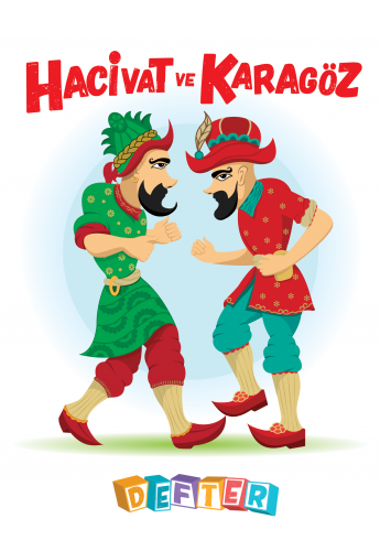 Hacivat ve Karagöz 64 Sayfa 13,5 x19,5cm Okul Defteri