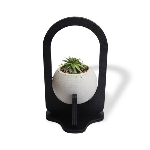 Hera Beton Saksılı Ahşap Çiçeklik - Halkkitabevi