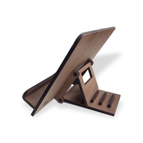 Ahşap Kitap Okuma ve Tablet Standı "Katlanabilir" - Halkkitabevi