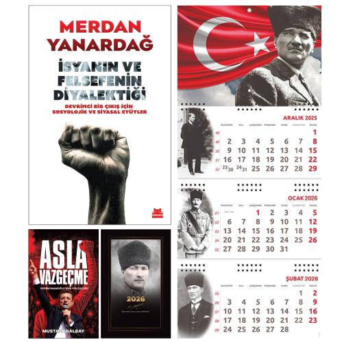 İsyanın ve Felsefenin Diyalektiği ve Asla Vazgeçme - Komutan Ajanda - Ayyıldız Duvar Takvimi