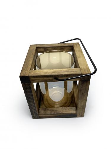 Orta Ahşap Fener Mumluk