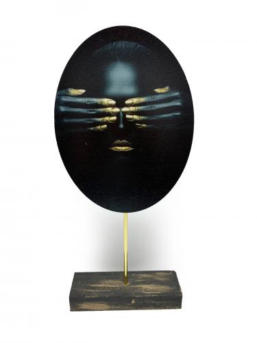 Mia Dekoratif Resimli Ahşap Biblo HK-19 - Halkkitabevi