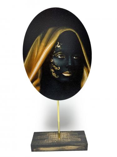 Mia Dekoratif Resimli Ahşap Biblo HK-22 - Halkkitabevi