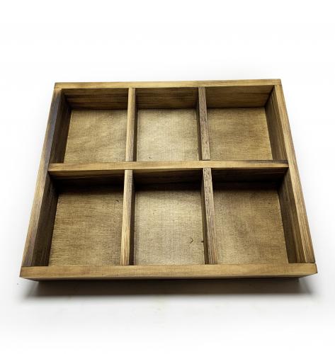 6 Gözlü Masif Ahşap Saksılık - Halkkitabevi