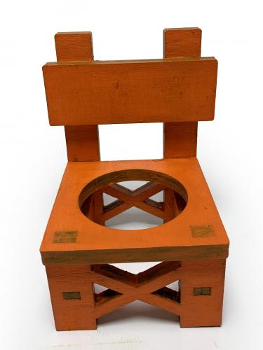 Lora Sandalye Turuncu Çiçeklik - Halkkitabevi