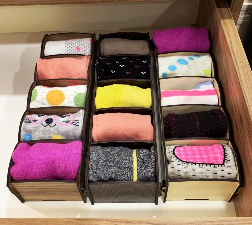 5 Gözlü Çekmece İçi Çoraplık - Venge - Halkkitabevi