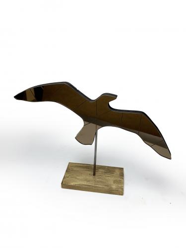 Ayaklı Gümüş Rengi Aynalı Martı