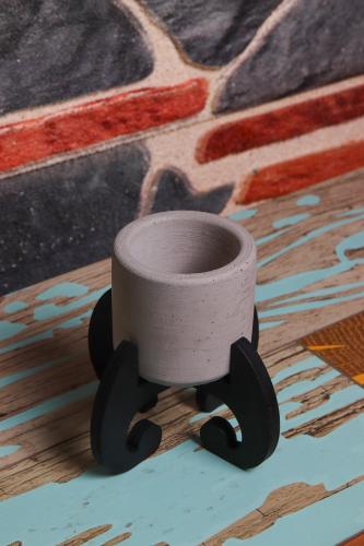 HK Dekor Mia Ayaklı Beton Saksı - Halkkitabevi