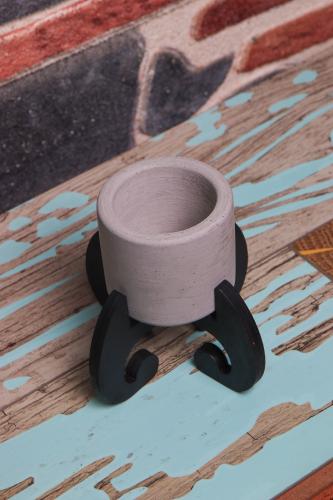 HK Dekor Mia Ayaklı Beton Saksı - Halkkitabevi