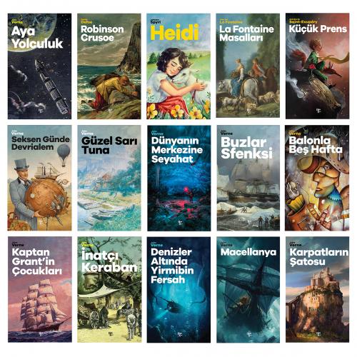 Çok Sevilen Çocuk Romanları Seti - 15 Kitap - Halkkitabevi