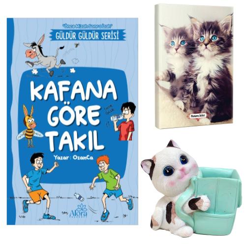 Kafana Göre Takıl - Maviş Kediler Planlama Defteri ve Sevimli Kedi Kalemlik