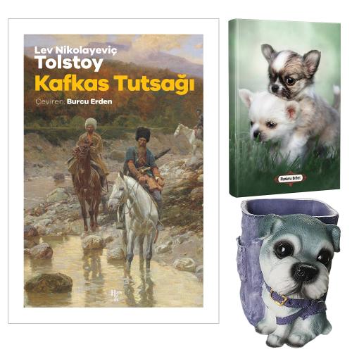 Kafkas Tutsağı - Tolstoy ve Dekoratif Köpek Kalemlik - Minik Dostlar Planlama Defteri