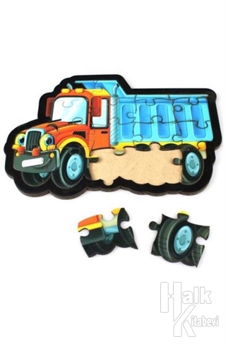 Kamyon Ahşap Puzzle 18 Parça