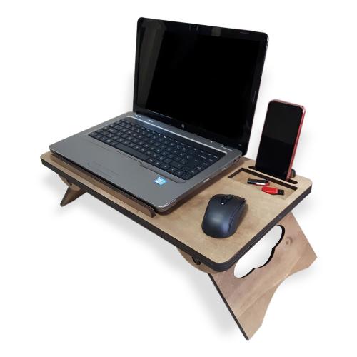 Katlanabilir Ahşap Dizüstü Bilgisayar Masası