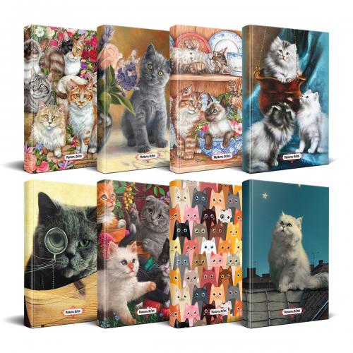 Kedi Temalı Süresiz Planlama Defter Seti - 8 Defter - Halkkitabevi