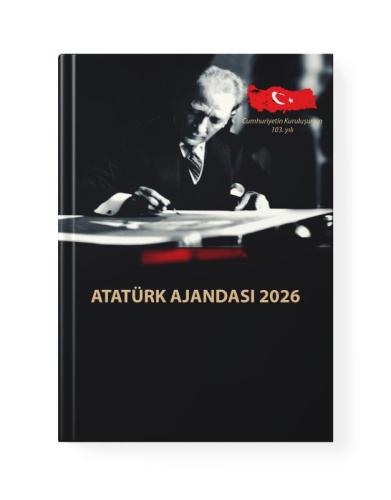 Kişiye Özel 2026 Atatürk Ciltli Ajanda ve Benzinli Çakmak - Halkkitabe