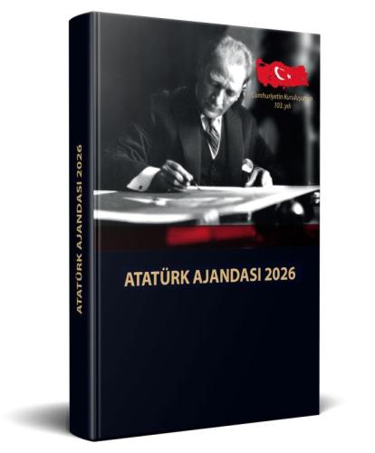 Kişiye Özel 2026 Atatürk Ciltli Ajanda ve Kulplu Termos Bardak - Halkk