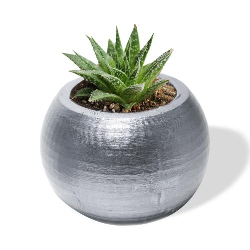 Küre Beton Saksı - Gümüş - Halkkitabevi