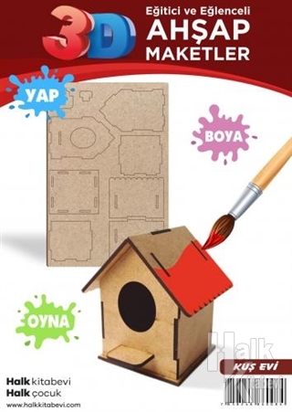 Kuş Yuvası Ahşap Maket - Halkkitabevi