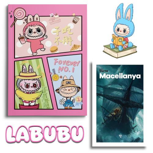 Labubu Forever No 1 Defter ve Macellanya Jules Verne