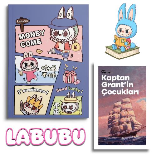 Labubu Lucky Defter ve Kaptan Grantin Çocukları Jules Verne - Halkkita