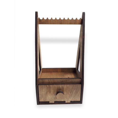 Lili Çekmeceli Ahşap Takı Standı Mini - Halkkitabevi