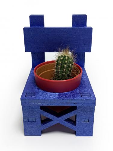 Lora Sandalye Mavi Çiçeklik