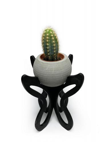 Marta Ahşap Ayaklı Beton Saksı Seri 4