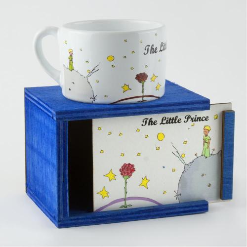 Küçük Prens Figürlü Ahşap Kutulu Kupa