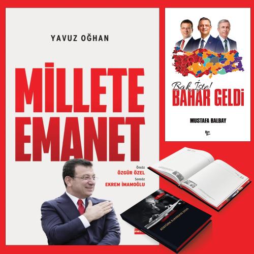 Millete Emanet ve Bak İşte bahar Geldi - Ciltli 2026 Ajanda - Halkkita