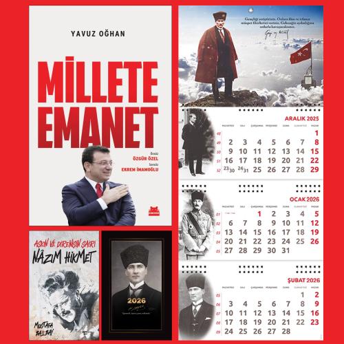 Millete Emanet ve Nazım Hikmet - Kalpaklı Ajanda - Sakarya Duvar Takvi