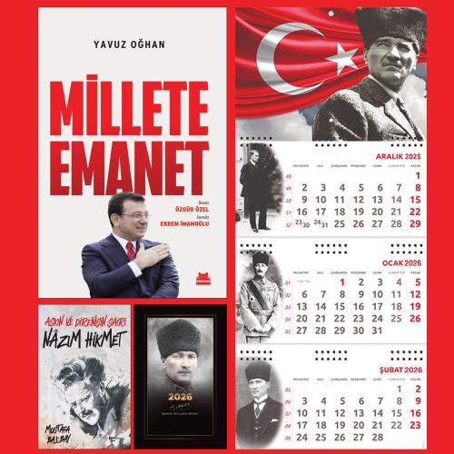 Millete Emanet ve Nazım Hikmet - Komutan Ajanda - Ayyıldız Duvar Takvi