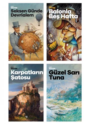 Muhteşem Jules Verne Seti - 4 Kitap - Halkkitabevi