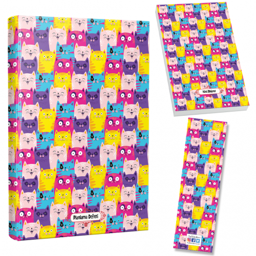 Mutlu Patiler Planlama Defteri-Bloknot-Ayraç Seti