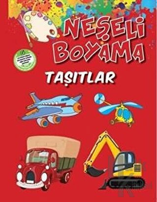 Neşeli Boyama - Taşıtlar (Suluboya Hediyeli)