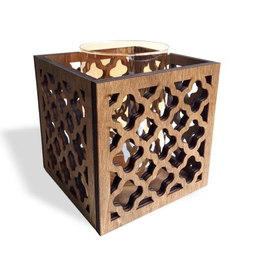 Ottoman Ahşap Kutu Mumluk - Halkkitabevi