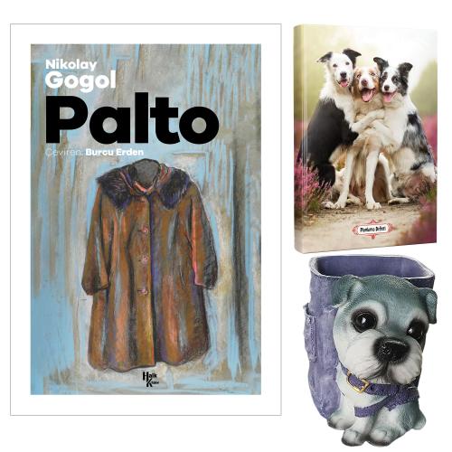 Palto - Nikolay Gogol ve Dekoratif Köpek Kalemlik - Neşeli Dostlar Planlama Defteri