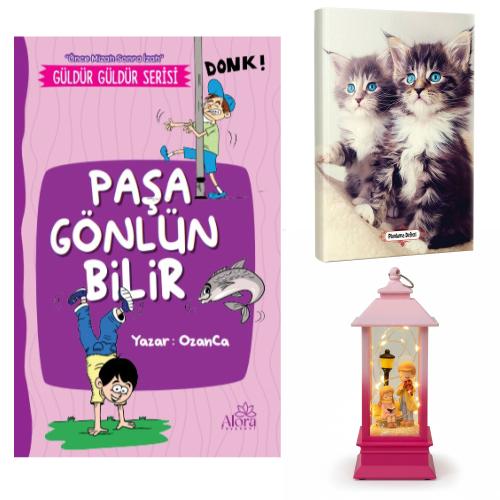 Paşa Gönlün Bilir - Maviş Kediler Planlama Defteri ve Melodi ve Huzur Fener Tipi Işıklı Kar Küresi