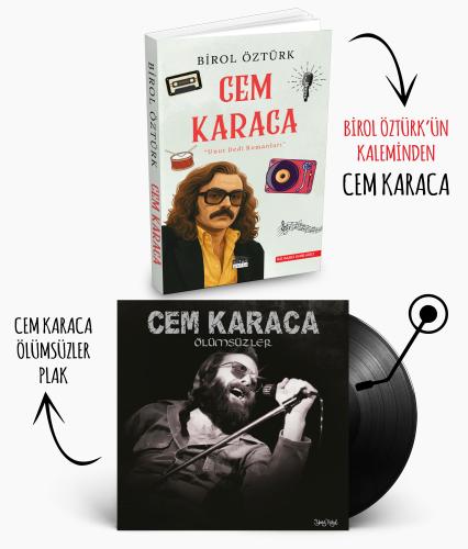 Plaklı Kitaplar - Cem Karaca Ölümsüzler Plak - Halkkitabevi