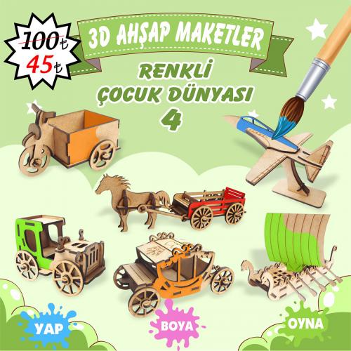 Renkli Çocuk Dünyası Serisi -4 - Halkkitabevi