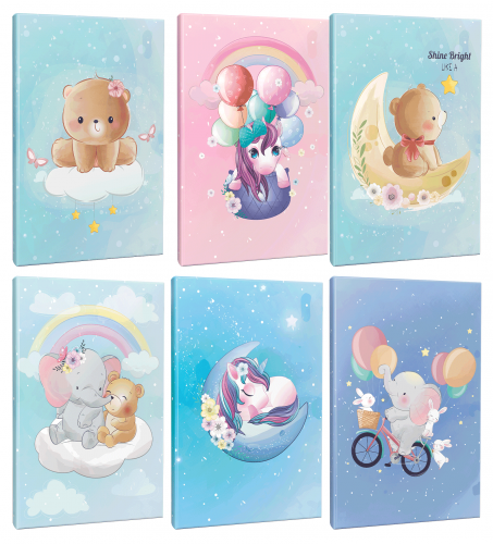 Rüyalar Alemi 6lı 64 Sayfa Çizgili Okul Defteri Seti -4