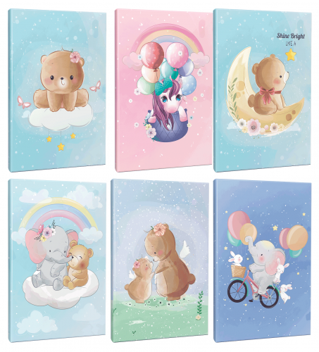 Rüyalar Alemi 6lı 64 Sayfa Çizgili Okul Defteri Seti -5