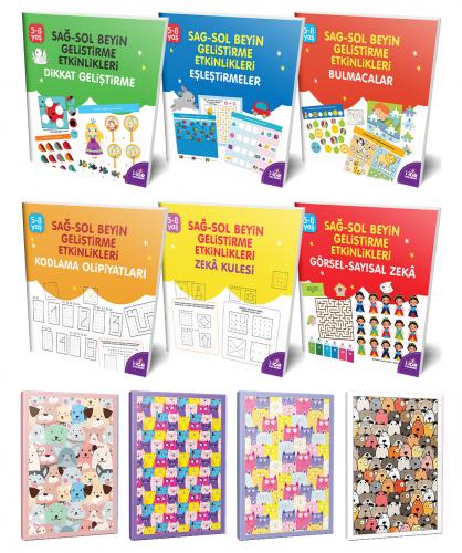 Sağ-Sol Beyin 6lı Kitap Seti ve 4 Defter-2