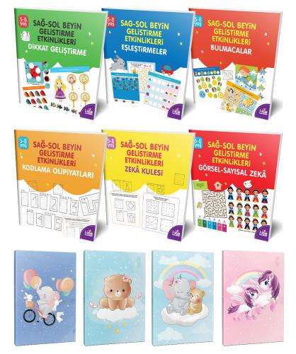 Sağ-Sol Beyin 6lı Kitap Seti ve 4 Defter-3