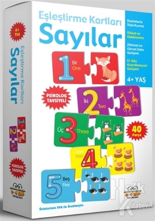Sayılar - Eşleştirme Kartları (4+ Yaş)
