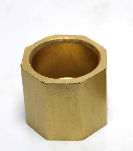 Sekizgen Silindir Beton Saksı, Altın - Küçük Boy