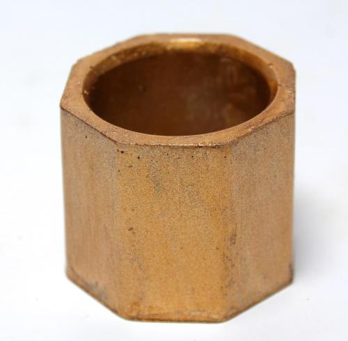 Sekizgen Silindir Beton Saksı, Bakır - Küçük Boy - Halkkitabevi