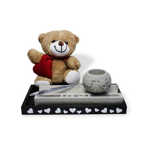 Sevgililer Günü Hediye Seti Masaüstü Organizerlı